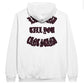 Two Smoke" pullover hoodie in white or black