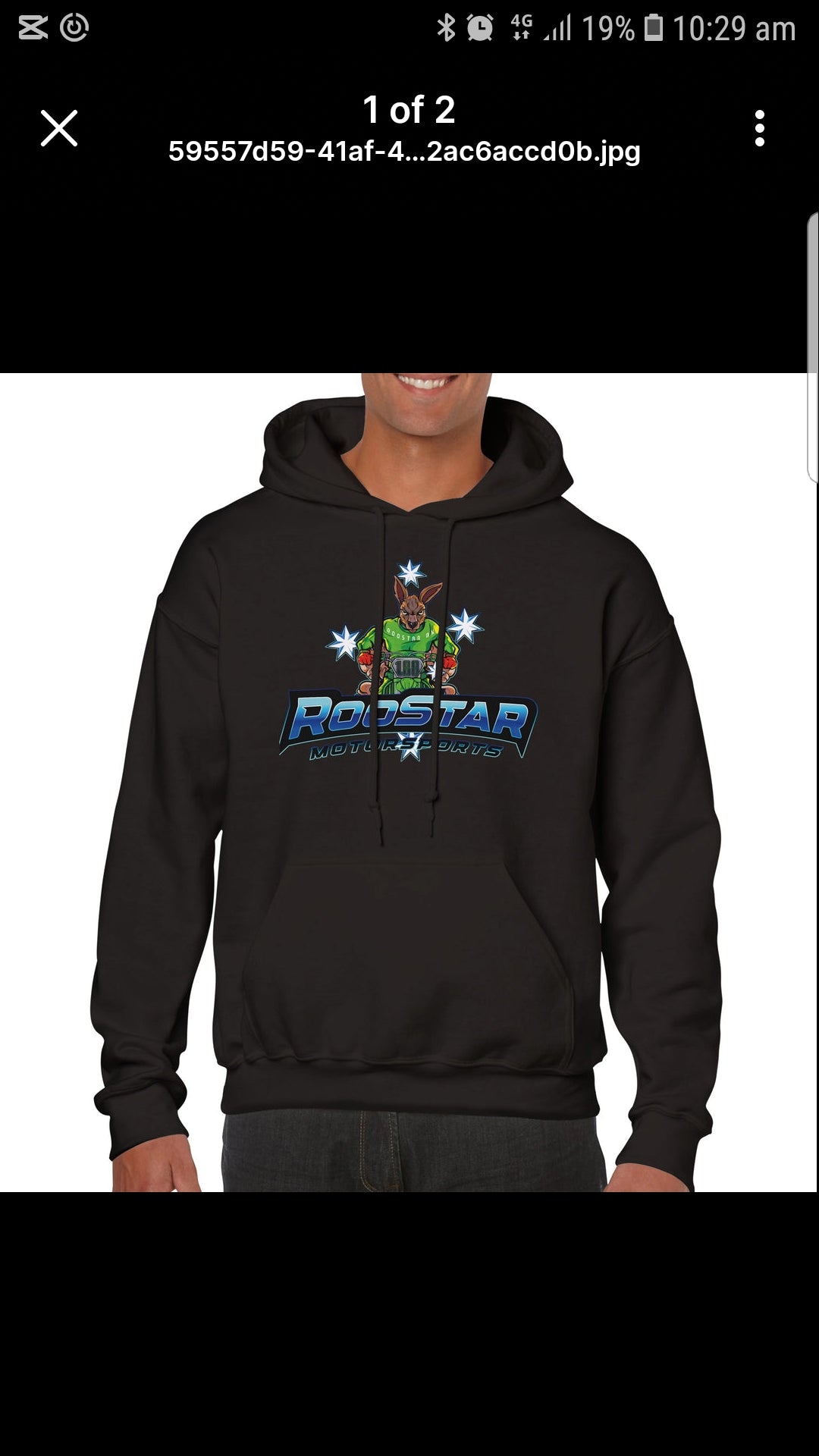 Adult size RooStar raceday hoodie